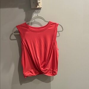 90 Degree By Reflex Coral Twist Front Crop Top